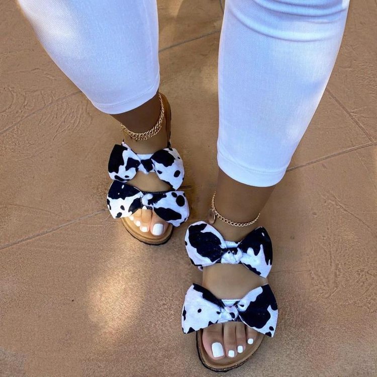 Fashion Simple Bowknot Flat Bottom Women's Shoes Slippers - Premium bags and shoes from cjdropshipping - Just $40.70! Shop now at Yard Agri Supply