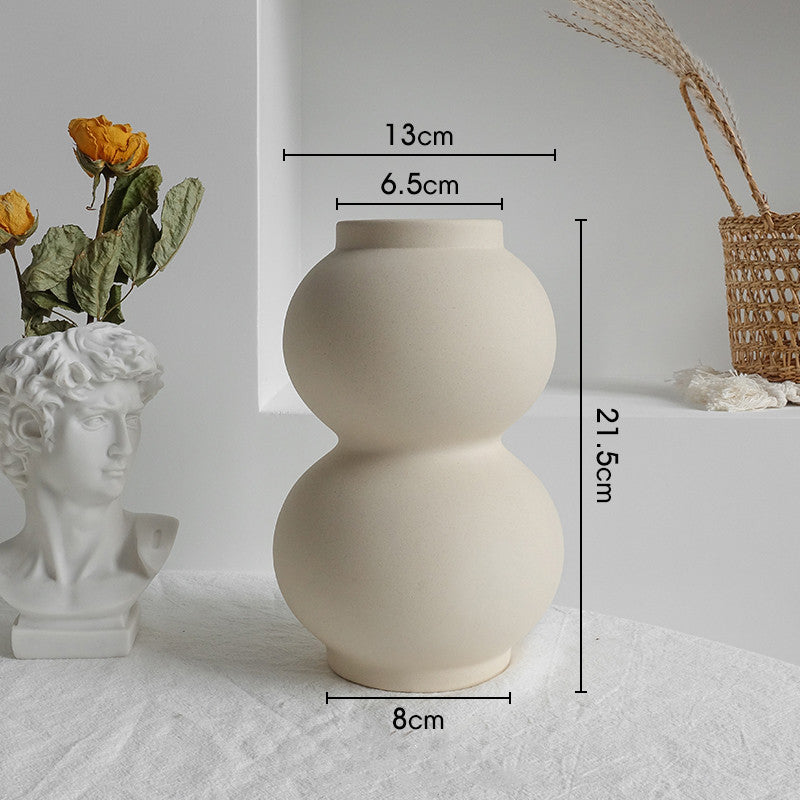 Simplicity Ceramic Vase Dry Flower Arrangement Home Decoration Ornament Living Room Display Art Vases - Premium Home Living & Improvement from cjdropshipping - Just $25.90! Shop now at Yard Agri Supply