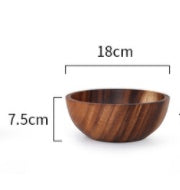 Acacia wooden bowl wooden tableware - Premium  from Yard Agri Supply - Just $19.55! Shop now at Yard Agri Supply