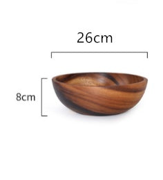 Acacia wooden bowl wooden tableware - Premium  from Yard Agri Supply - Just $19.55! Shop now at Yard Agri Supply