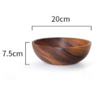 Acacia wooden bowl wooden tableware - Premium  from Yard Agri Supply - Just $19.55! Shop now at Yard Agri Supply