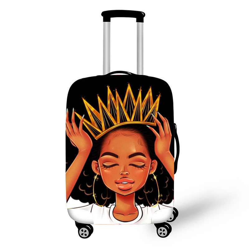 Nopersonality African Art Girl Travel Accessories Luggage Cover Suitcase Protection Baggage Dust Cover Stretch Fabrics 18-30inch - Premium bags and shoes from cjdropshipping - Just $36.42! Shop now at Yard Agri Supply