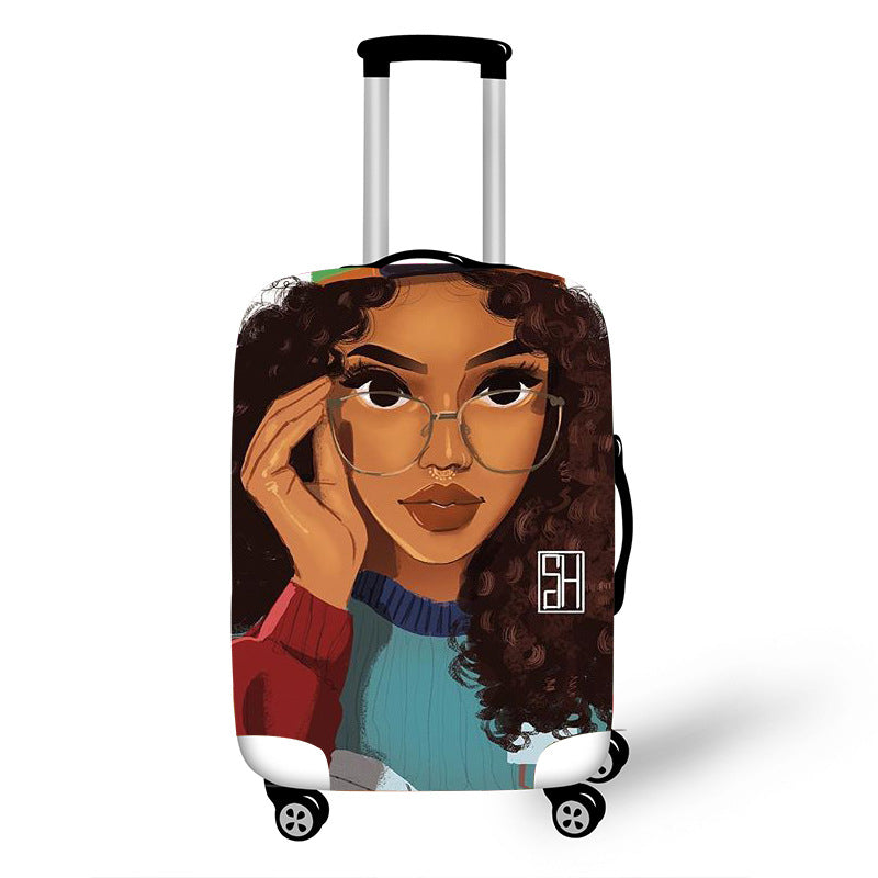 Nopersonality African Art Girl Travel Accessories Luggage Cover Suitcase Protection Baggage Dust Cover Stretch Fabrics 18-30inch - Premium bags and shoes from cjdropshipping - Just $36.42! Shop now at Yard Agri Supply