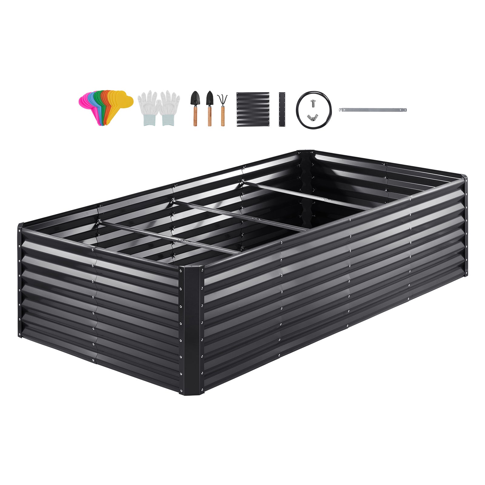 VEVOR Galvanized Raised Garden Bed Planter Box 94.5x47.2x23.6inch Flower Vegetable - Premium  from Yard Agri Supply - Just $152! Shop now at Yard Agri Supply