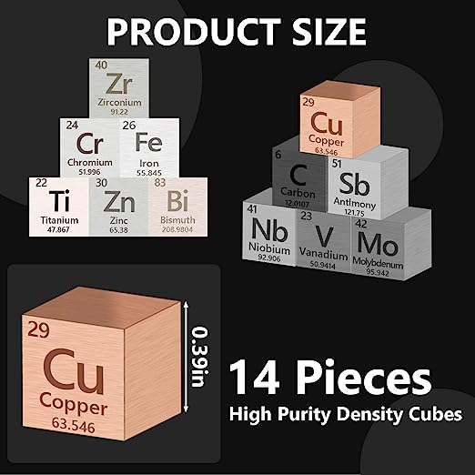 Metal Element Cube  High Purity, Periodic Table Of Elements Collection For Element Collections Hobbies, Pure Tungsten Cube, Iron, Aluminum, Bismuth, - Premium computer and office from cjdropshipping - Just $142.59! Shop now at Yard Agri Supply