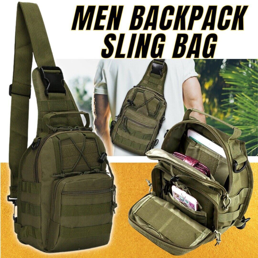 Outdoor Tactical Sling Bag Military MOLLE Crossbody Pack Chest Shoulder Backpack - Premium bags and shoes from cjdropshipping - Just $59.88! Shop now at Yard Agri Supply