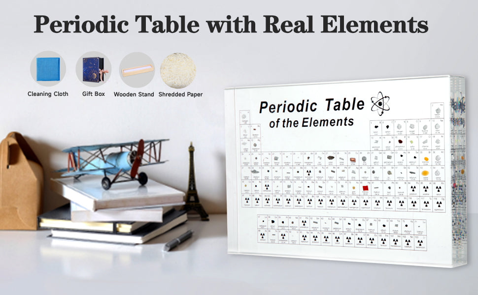 Periodic Table With 83 Kinds Of Real Elements Inside, Acrylic Periodic Table Of Elements Samples, Easy To Read, Creative Gifts For Science Lovers And Students - Premium computer and office from cjdropshipping - Just $209.42! Shop now at Yard Agri Supply