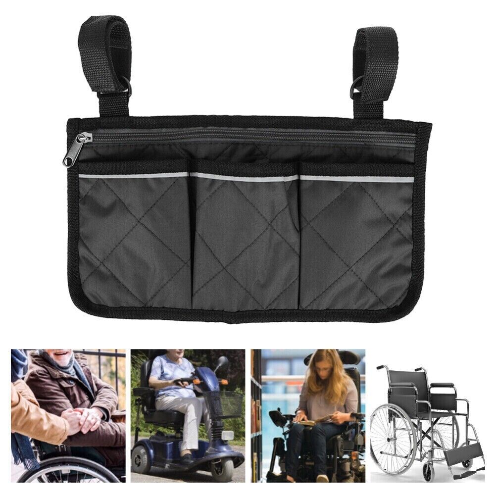 Outdoor Wheelchair Side Pouch Storage Bag Armrest Pocket Organizer Holder Pack - Premium bags and shoes from cjdropshipping - Just $45.99! Shop now at Yard Agri Supply