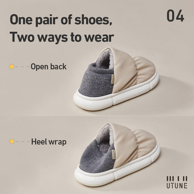 One Shoe Two Wear Cotton Slippers With Thick Plush Bag - Premium bags and shoes from cjdropshipping - Just $79.59! Shop now at Yard Agri Supply