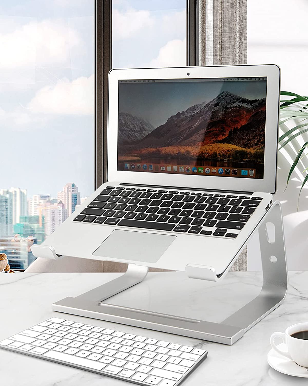 Laptop Stand, Computer Stand for Laptop, Aluminium Laptop Riser, Ergonomic Laptop Holder Compatible with MacBook Air Pro, Dell XPS, More 10-17 Inch Laptops Work from Home, Amazon Platform Banned - Premium bags and shoes from cjdropshipping - Just $42.75! Shop now at Yard Agri Supply