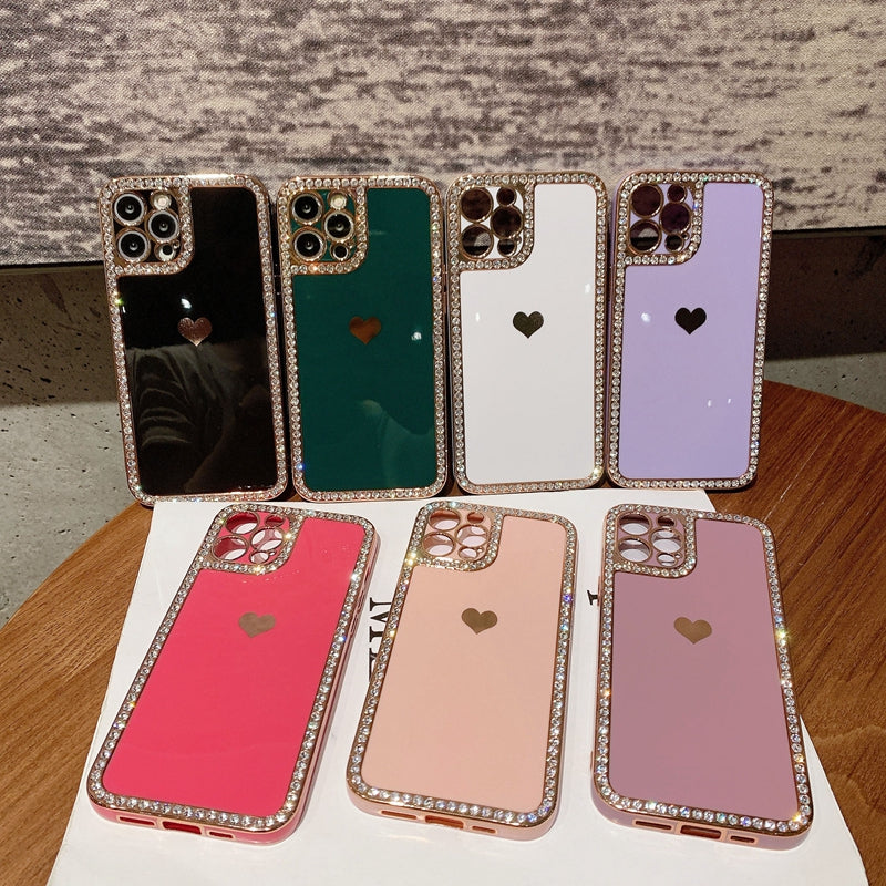 Phone Case Crystal Diamond Edge Electroplating Protective Cover - Premium computer and office from cjdropshipping - Just $9.99! Shop now at Yard Agri Supply