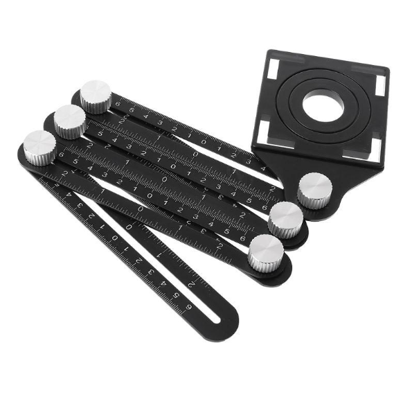 Aluminum Alloy Six Folding Multi Angle Measuring Ruler  Floor Tile Hole Locator Template - Premium home and garden from cjdropshipping - Just $31.42! Shop now at Yard Agri Supply