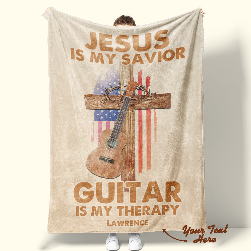 Personalized Guitar Blanket Custom Name Blanket Guitar Lover's Blanket - Premium  from MadeMine - Just $12.70! Shop now at Yard Agri Supply