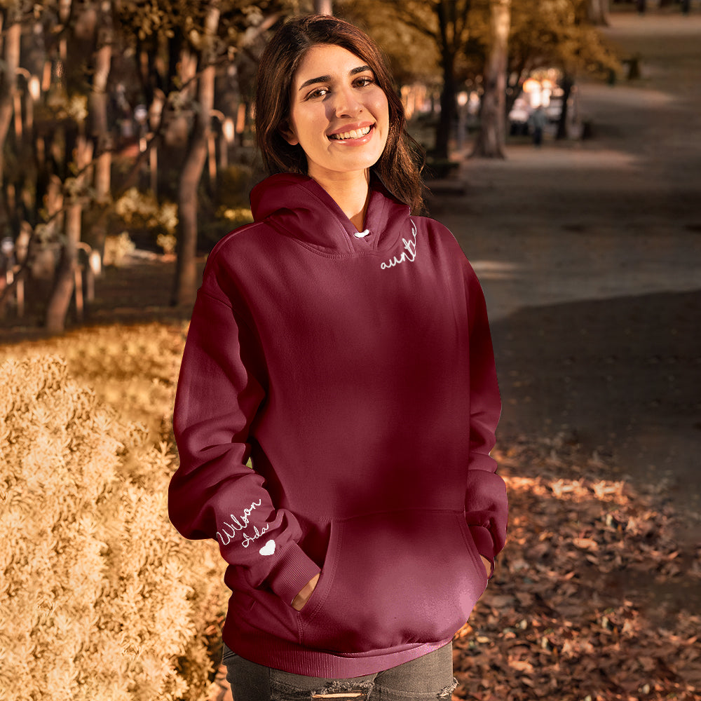 Personalized Sweatshirt Custom Text Long Sleeve Hoodie Gifts for Her - Premium  from MadeMine - Just $14.90! Shop now at Yard Agri Supply