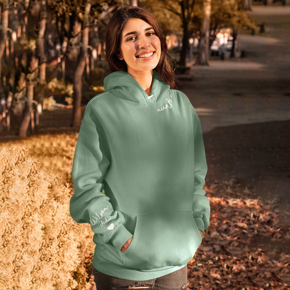 Personalized Sweatshirt Custom Text Long Sleeve Hoodie Gifts for Her - Premium  from MadeMine - Just $14.90! Shop now at Yard Agri Supply