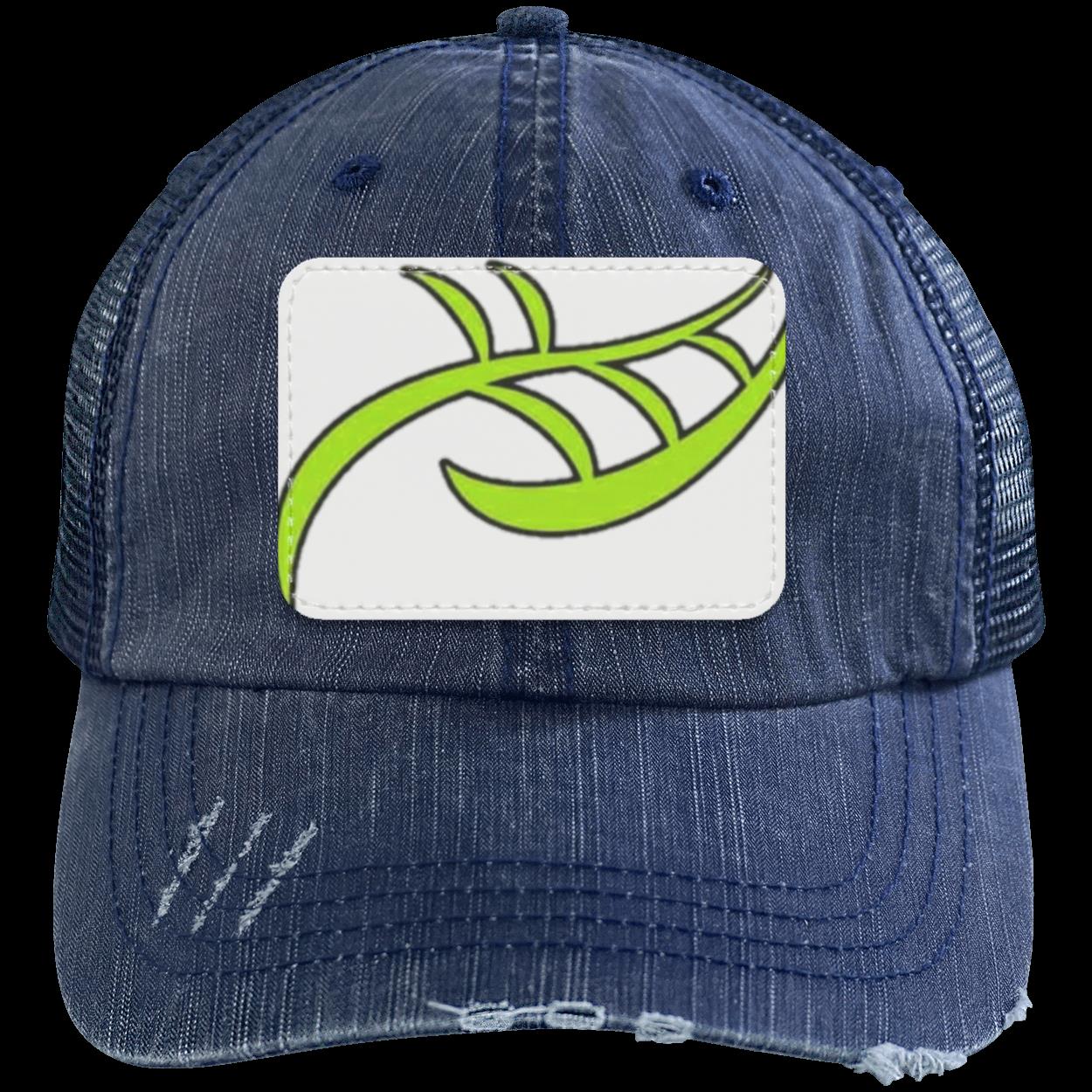Distressed Unstructured Trucker Cap - Patch - Premium  from CustomCat - Just $20.92! Shop now at Yard Agri Supply