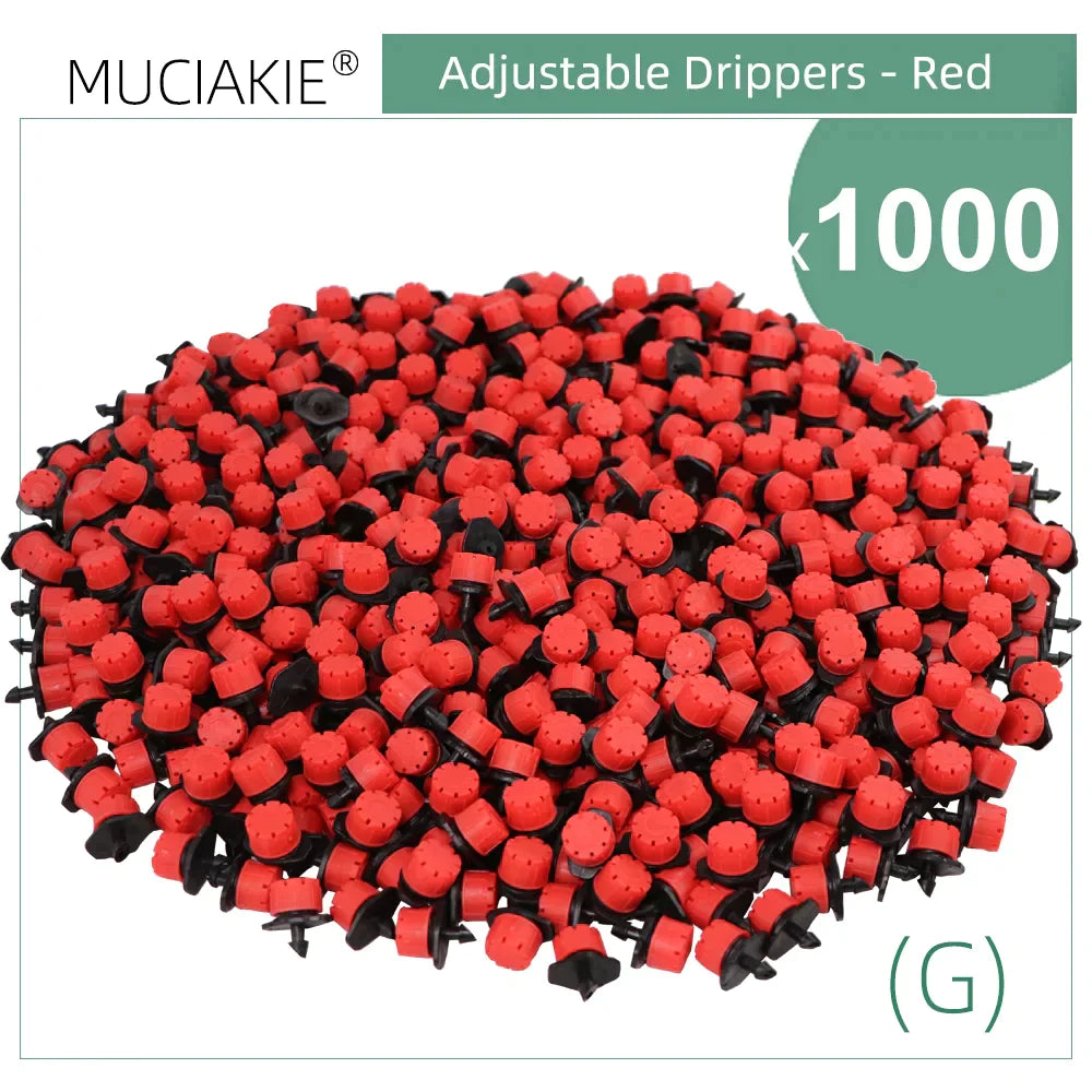 30-1000PCS 4/7mm Garden Irrigation Nozzle Adjustable Dripper Sprinkler Emitter Micro Drip Balcony Yard Greenhouse Watering Spray - Premium  from Yard Agri Supply - Just $7.95! Shop now at Yard Agri Supply