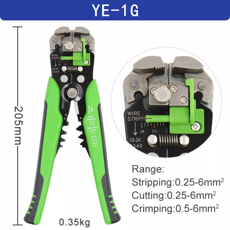 Wire Stripper Tools Multitool Pliers YEFYM YE-1 Automatic Stripping Cutter Cable Wire Crimping Electrician Repair Tools - Premium  from Yard Agri Supply - Just $10.46! Shop now at Yard Agri Supply