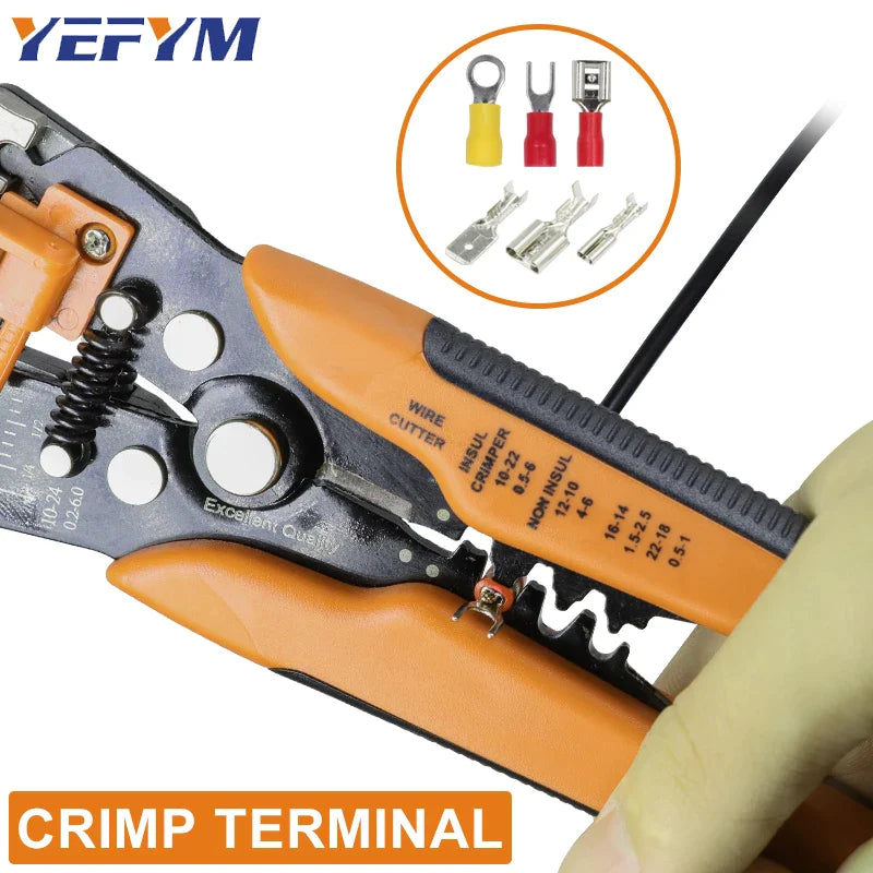 Wire Stripper Tools Multitool Pliers YEFYM YE-1 Automatic Stripping Cutter Cable Wire Crimping Electrician Repair Tools - Premium  from Yard Agri Supply - Just $10.46! Shop now at Yard Agri Supply