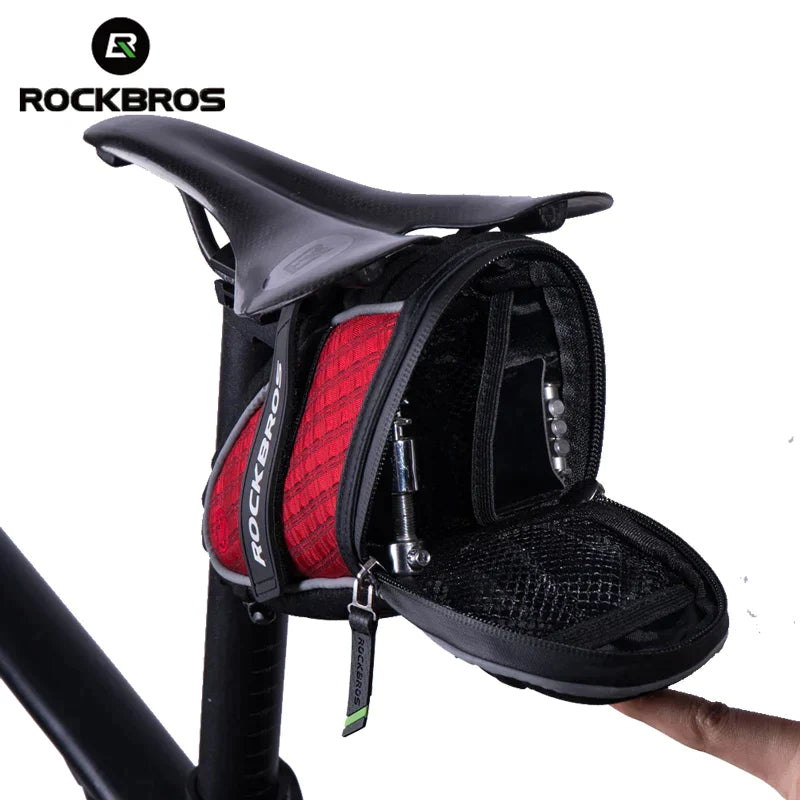 ROCKBROS Bike Bag 3D Shell Rainproof Saddle Bag Reflective Bicycle Bag Shockproof Cycling Rear Seatpost Bag MTB Bike Accessories - Premium  from Yard Agri Supply - Just $40.95! Shop now at Yard Agri Supply