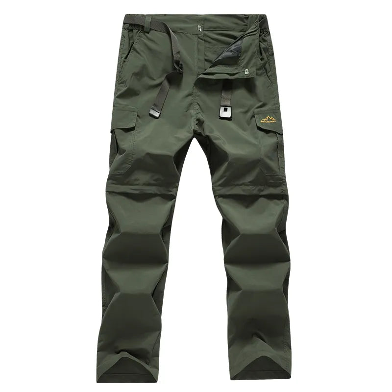 Outdoor Men Tactical Lightweight Zip Off Quick Drying Stretch Convertible Cargo Pants Shorts Bottom For Hiking Camping 8802 - Premium  from Yard Agri Supply - Just $38.95! Shop now at Yard Agri Supply