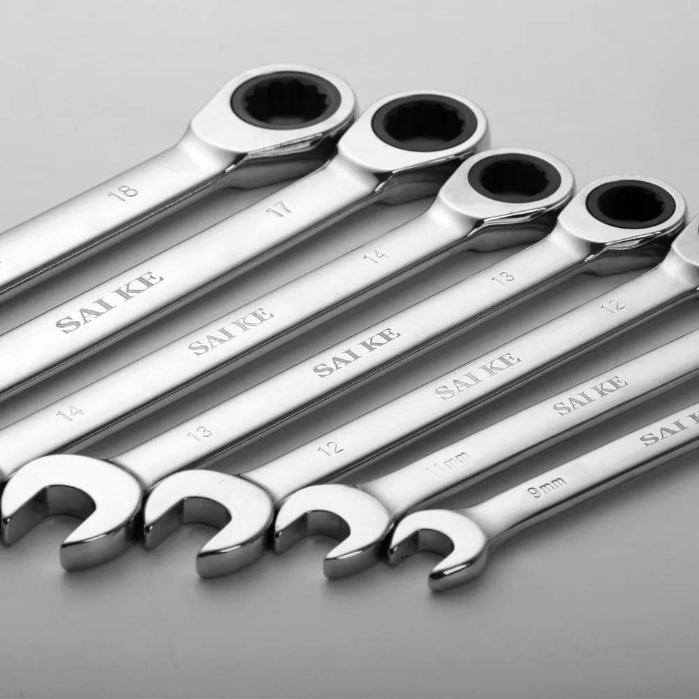 Ratchet Combination Metric Wrench Set Hand Tools Torque Gear Socket Nut Tools a set of key - Premium  from Yard Agri Supply - Just $5.95! Shop now at Yard Agri Supply