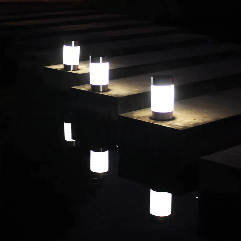 Solar Lights LED Outdoor Solar Lamps Waterproof Lawn Lights For Pathway Patio Garden Porch Stair Street Landscape Decoration - Premium  from Yard Agri Supply - Just $36.95! Shop now at Yard Agri Supply