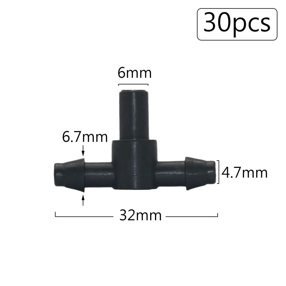 Irrigation Dripper Sprinkler Connector 1/8" 1/4" Hose Barb Tee Elbow Water Pipe Repair  Fitting Garden 3/5 4/7mm Tube Coupler - Premium  from Yard Agri Supply - Just $1.95! Shop now at Yard Agri Supply