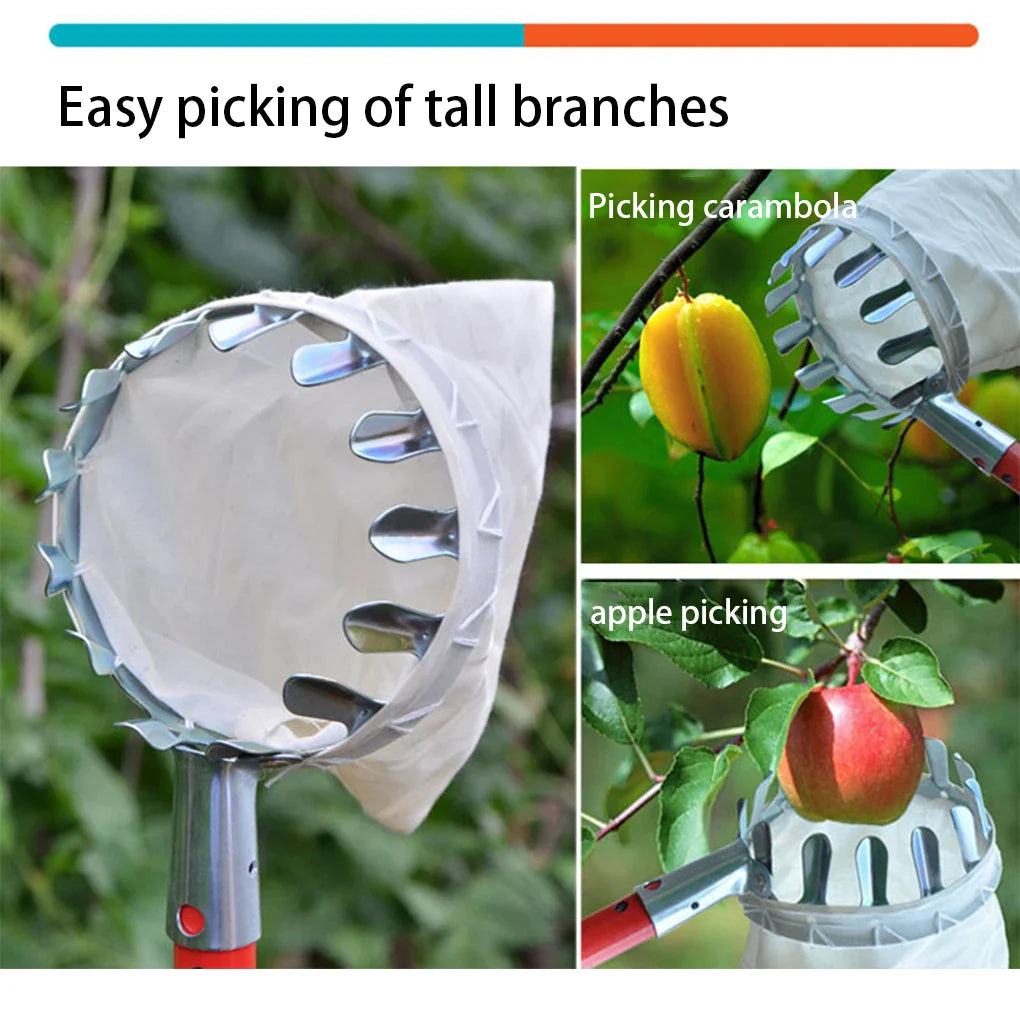 Metal Fruit Picker Orchard High Tree Orange Catcher Gardening Detachable Washable Collector Picking Replacement - Premium  from Yard Agri Supply - Just $13.95! Shop now at Yard Agri Supply