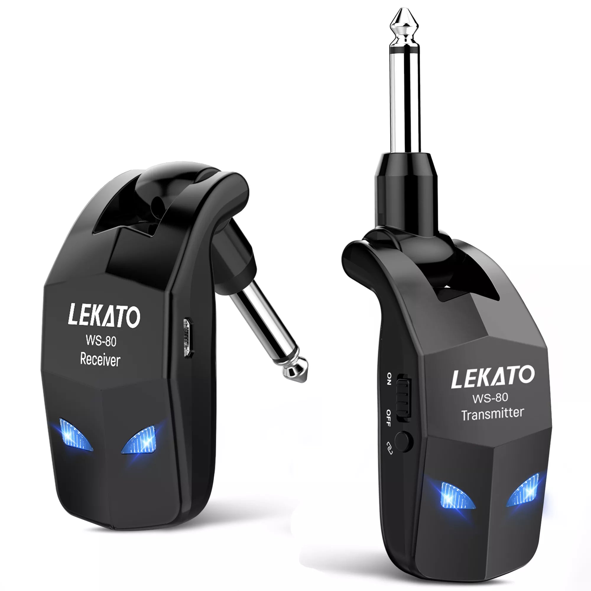 Lekato Wireless Guitar System 2.4Ghz Guitar Transmitter Receiver For Electric Guitar Wireless Transmitter Built-In Rechargeable - Premium  from Yard Agri Supply - Just $34.48! Shop now at Yard Agri Supply