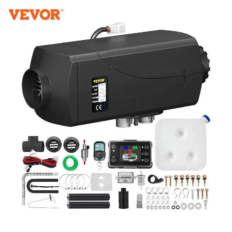 VEVOR 5KW Car Heater 12V Air Diesel Heater for Bus Auto Boats Yacht Motorhome Trailer Trucks RV 5000W Air Diesel Parking Heater - Premium  from Yard Agri Supply - Just $112.04! Shop now at Yard Agri Supply