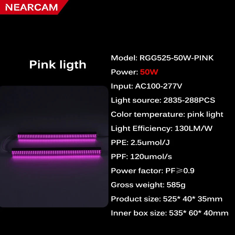 NEARCAM T5T8 Daylight Tube Plant Growth Light Color Fill Light Full Spectrum LED Growth Light Vegetable Hydroponic Plant Light - Premium  from dser - Just $56.95! Shop now at Yard Agri Supply