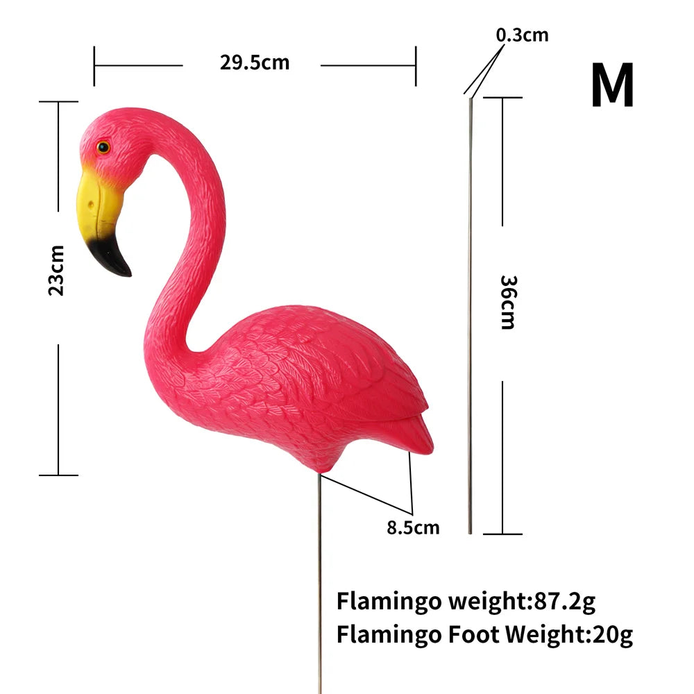 2 Pcs/Set Plastic Flamingo Ornaments Simulation Flamingo Lawn Garden Decoration Wedding Ceremony - Premium  from Yard Agri Supply - Just $19.95! Shop now at Yard Agri Supply