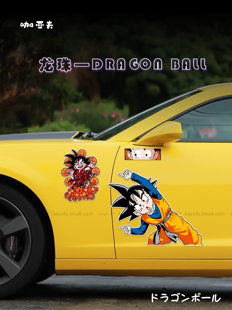 Dragon Ball Monkey King Bumper Stickers TikTok Red Car Window Glass Decorative Sticker Cartoon Animation Two-Dimensional Motorcycle Painting - Premium  from Yard Agri Supply - Just $1.99! Shop now at Yard Agri Supply