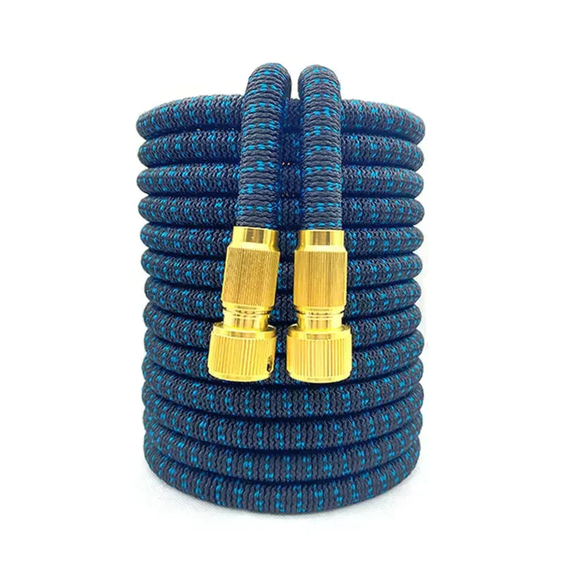 Expandable Double Metal Connector Garden Water Hose High Pressure Pvc Reel Magic Water Pipes for Garden Farm Irrigation Car Wash - Premium  from Yard Agri Supply - Just $38.95! Shop now at Yard Agri Supply