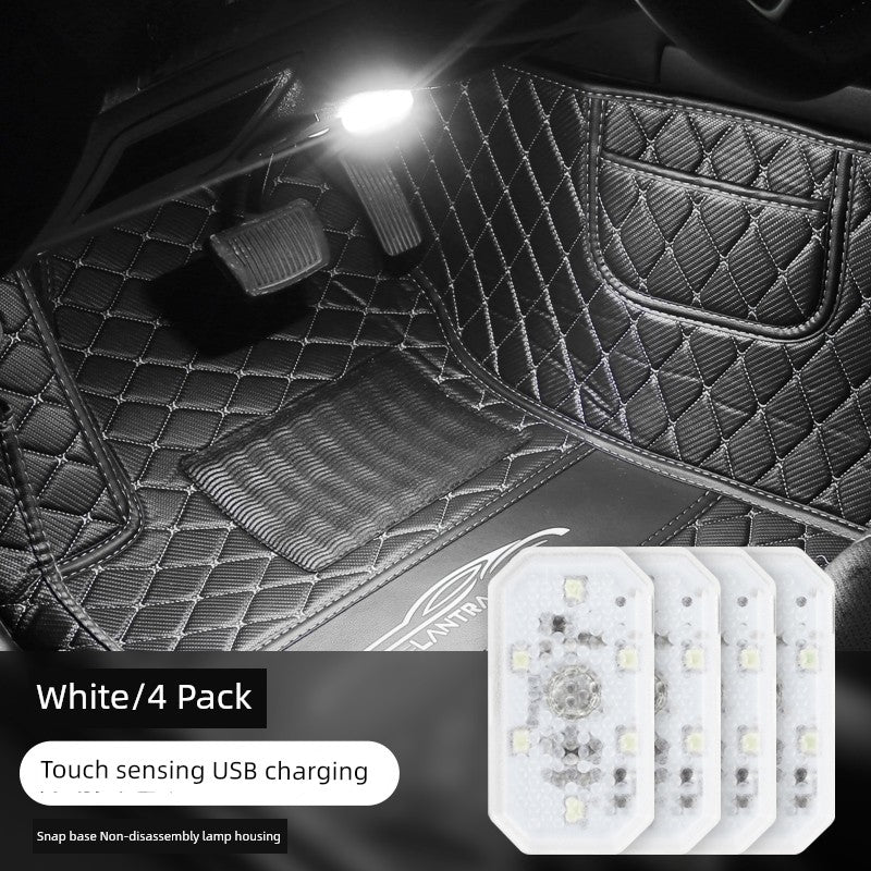 Car Atmosphere Light Interior Light Refit Wireless Car Atmosphere Light Wireless Colorful Foot Light Interior Touch Lamp - Premium  from Yard Agri Supply - Just $5.95! Shop now at Yard Agri Supply
