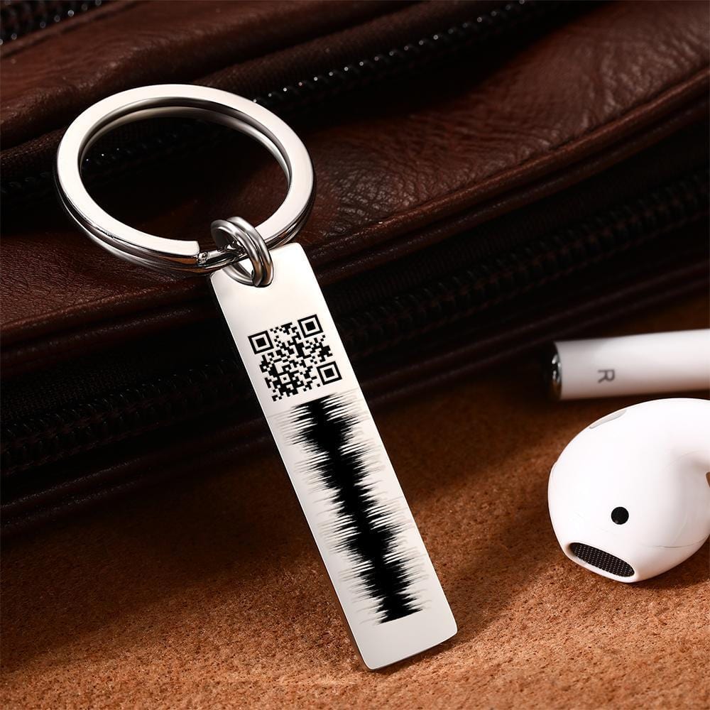 Custom Engraved Keychain QR Code Keychain With Name Audio Gifts - Premium  from MadeMine - Just $8.10! Shop now at Yard Agri Supply