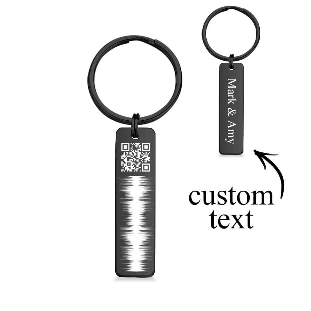 Custom Engraved Keychain QR Code Keychain With Name Audio Gifts - Premium  from MadeMine - Just $8.10! Shop now at Yard Agri Supply