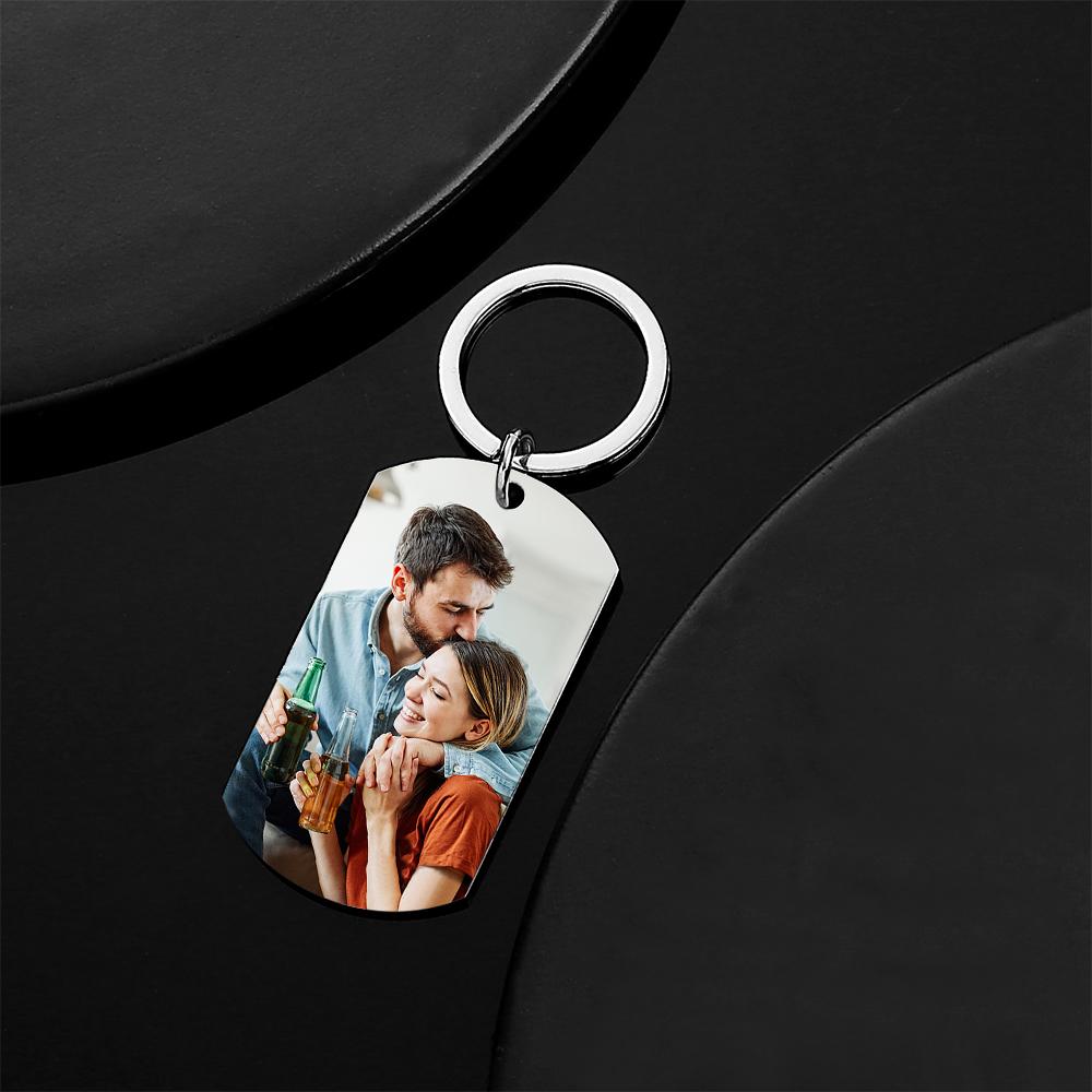 Custom Photo Key Chain Engraved Tag Keychain With Engraving Gifts - Premium  from MadeMine - Just $13.90! Shop now at Yard Agri Supply