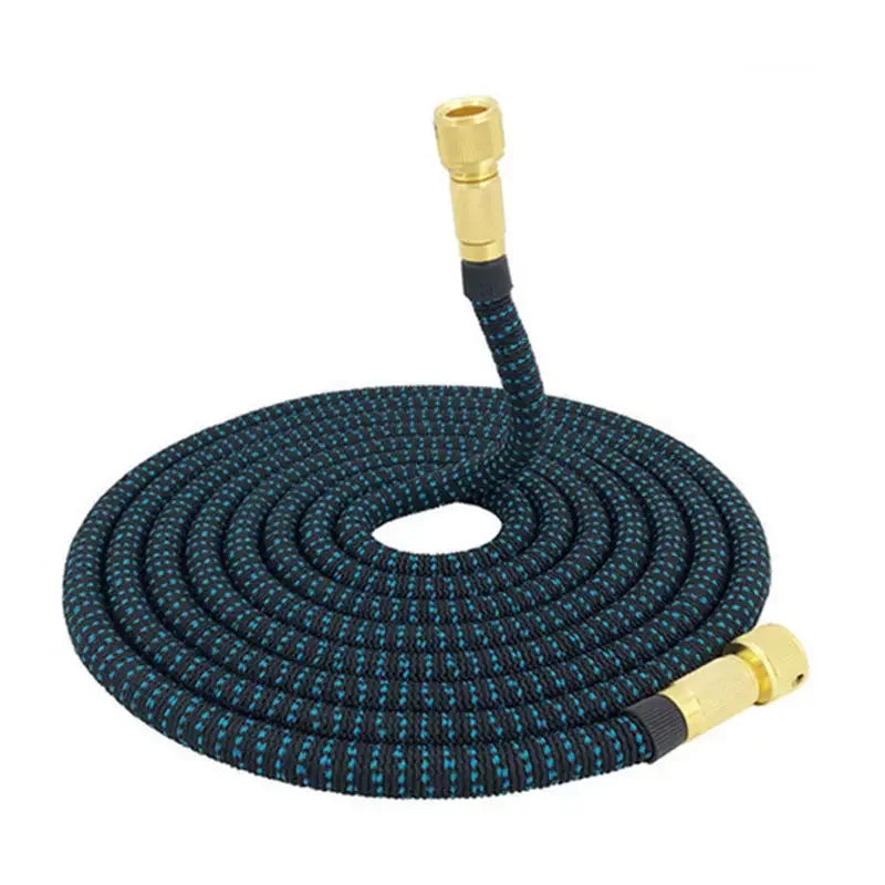 Expandable Double Metal Connector Garden Water Hose High Pressure Pvc Reel Magic Water Pipes for Garden Farm Irrigation Car Wash - Premium  from Yard Agri Supply - Just $32.95! Shop now at Yard Agri Supply