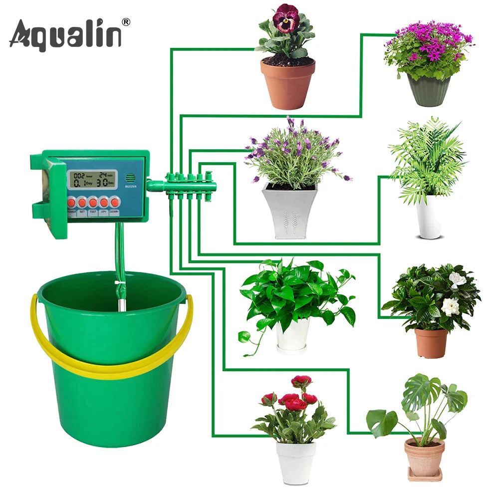 Automatic Micro Home  Drip Irrigation Watering Kits System Sprinkler with Smart Controller for Garden,Bonsai Indoor Use #22018 - Premium  from Yard Agri Supply - Just $33.95! Shop now at Yard Agri Supply