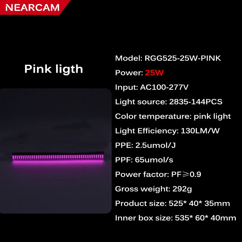 NEARCAM T5T8 Daylight Tube Plant Growth Light Color Fill Light Full Spectrum LED Growth Light Vegetable Hydroponic Plant Light - Premium  from dser - Just $56.95! Shop now at Yard Agri Supply
