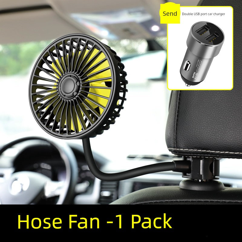 Car-Carrying Electric Fan 12V Powerful Refrigeration Car Air Conditioning Cooling Car Rear Seat Back USB Small Fan - Premium  from Yard Agri Supply - Just $12.95! Shop now at Yard Agri Supply