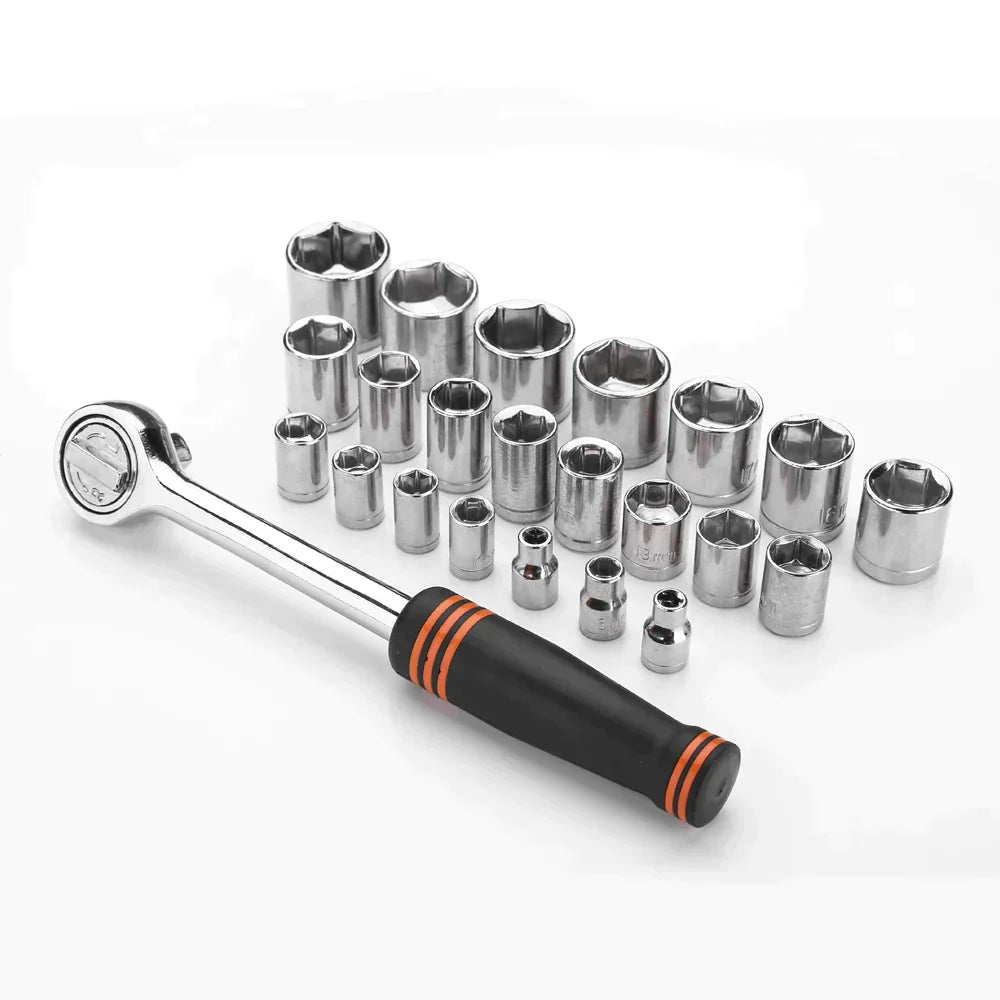 DEKO DKMT208 Tools edc. Hand tools with toold box socket set torque wrench hammer etc. Professional woodworking tools Home DIY - Premium  from Yard Agri Supply - Just $122.95! Shop now at Yard Agri Supply