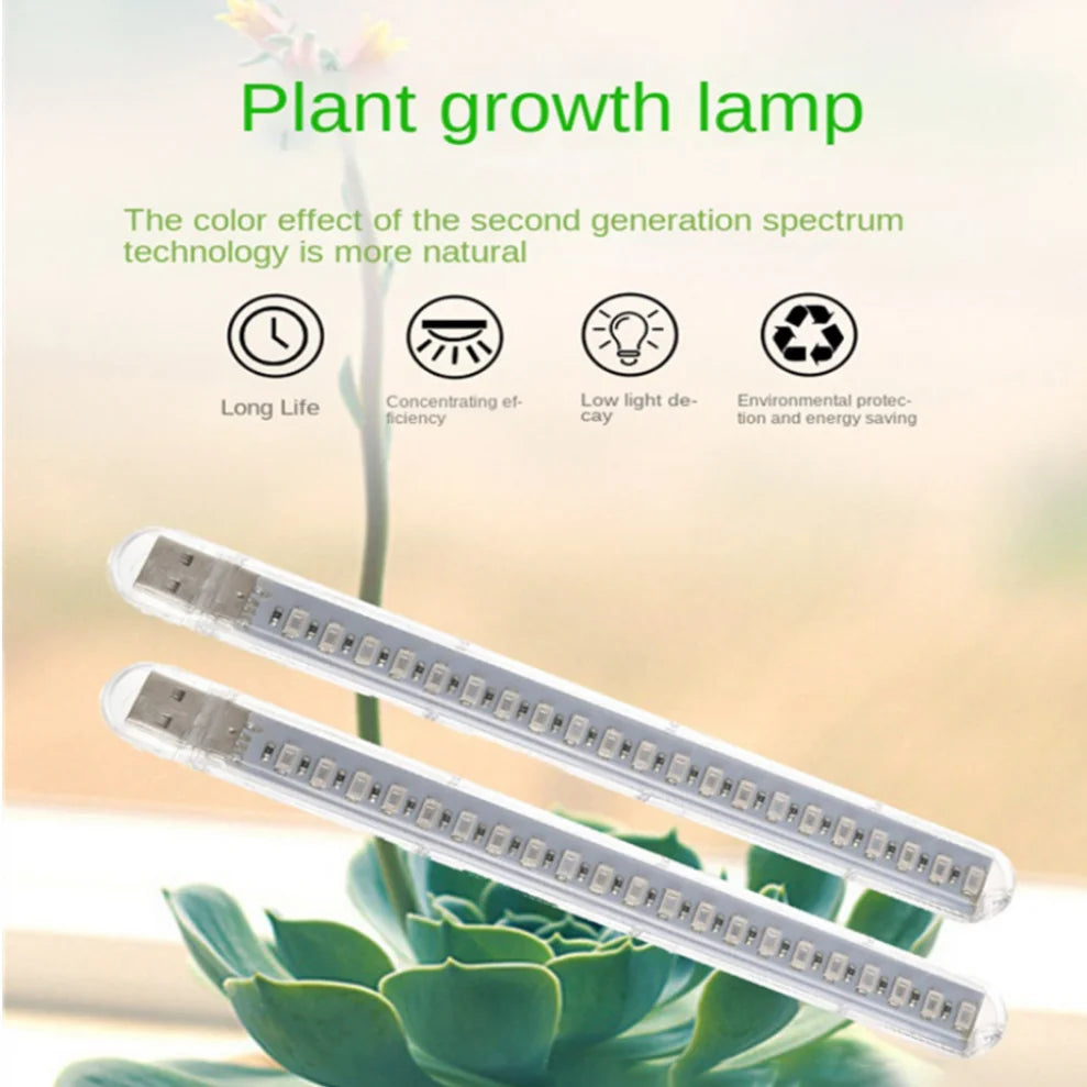 LDHLM LED Full Spectrum Plant Lamp USB Grow Light Flexible LED Growth Light Phyto Lamp Flower Seedling Hydroponic Lighting - Premium  from dser - Just $5.95! Shop now at Yard Agri Supply