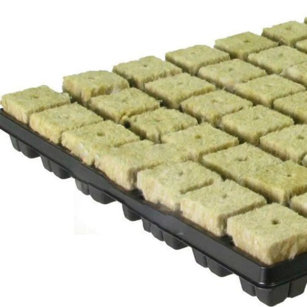 Starter Block Plugs Grow Tray Wool Cubes Hydroponic Soilless Starting Rock Kit Cultivation Planting Blocks Cube Plant Plante - Premium  from dser - Just $14.95! Shop now at Yard Agri Supply
