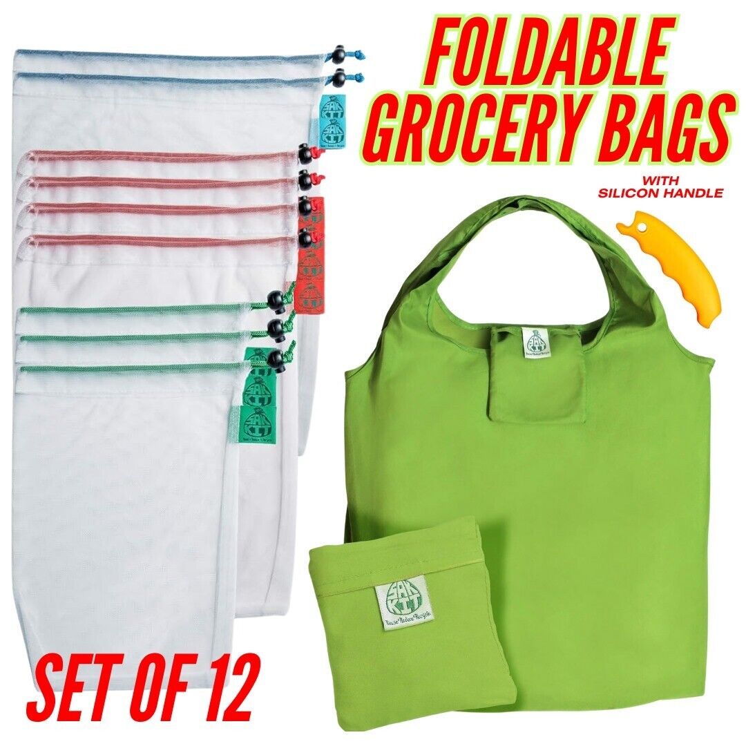Eco Friendly Grocery Shopping Reusable Bag Vegetable Fruit Mesh Bags - Premium bags and shoes from cjdropshipping - Just $45.98! Shop now at Yard Agri Supply