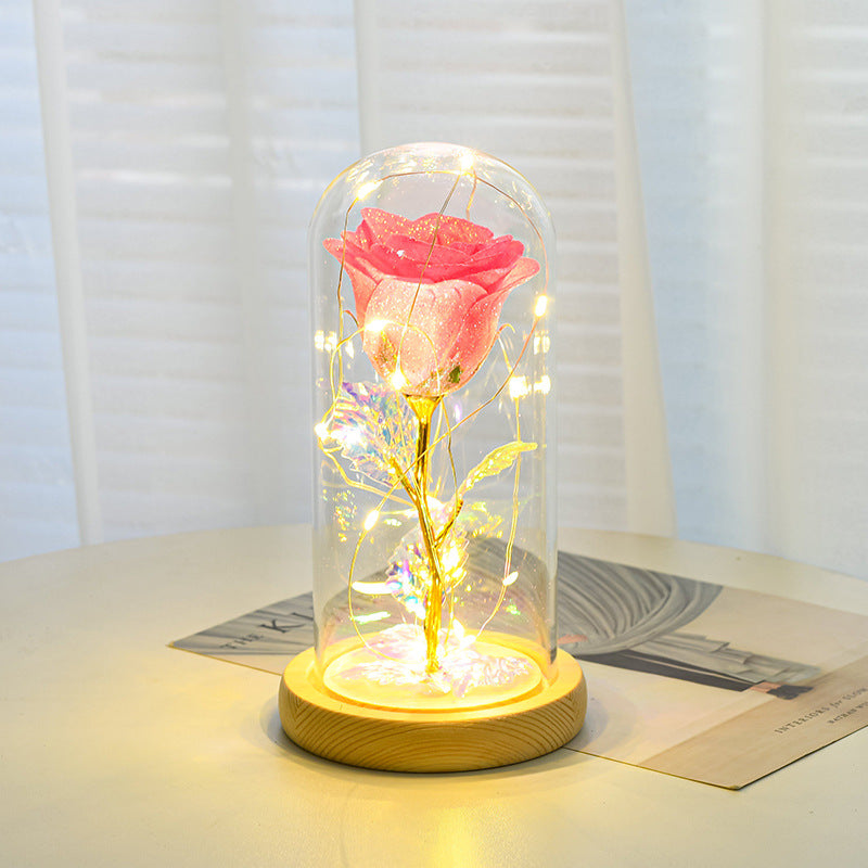 Valentines Day Gift  For Girlfriend Eternal Rose Flowers LED Light In Glass Cover Day Wedding Decoration Favors Mother Day Female Gift  Gift - Premium  from cjdropshipping - Just $29.92! Shop now at Yard Agri Supply