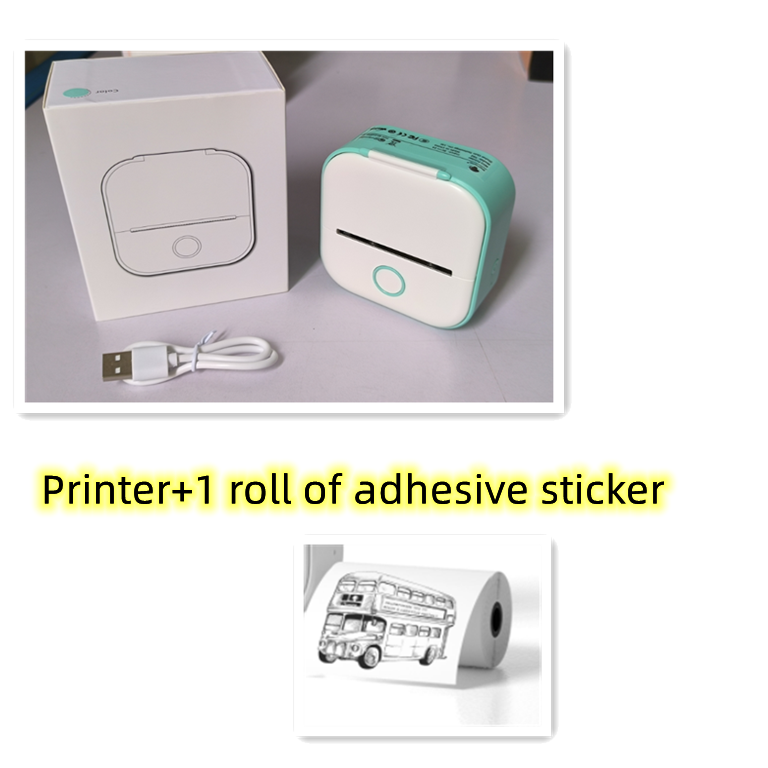 Portable Mini Thermal Label Printer Home Photo Printer Student Wrong Question Printer Bluetooth Mini Label Printer Price Tag - Premium  from cjdropshipping - Just $17! Shop now at Yard Agri Supply