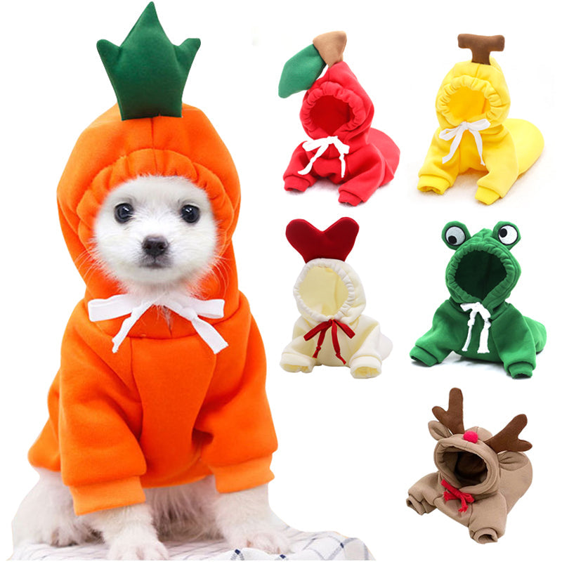 Dog Autumn And Winter Clothing Small And Medium Dog Love Two Legged Cat Cute Pet Clothing - Premium Apparel from cjdropshipping - Just $12.91! Shop now at Yard Agri Supply